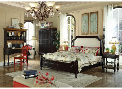 Bedroom country house style wood furniture complete set group beds bed new
