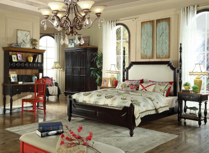 Bedroom country house style wood furniture complete set group beds bed new