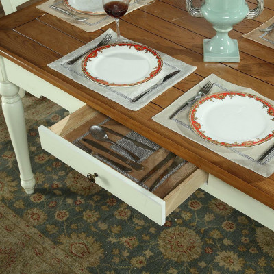 Designer dining room furniture 8-piece set table chairs dresser sideboard group suite