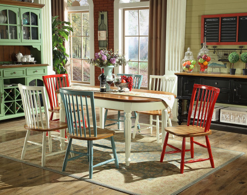 Luxury Dining Table 4 Chairs Dining Room Set Dining Group Classic Table 7-Piece Set Chair
