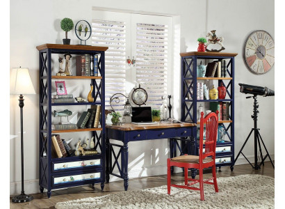 Desk 2-piece set table cabinet study room real wood furniture office dining table