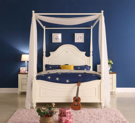 Canopy bed real wood bed design luxury beds classic bedroom furniture new