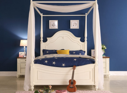 Canopy bed real wood bed design luxury beds classic bedroom furniture new