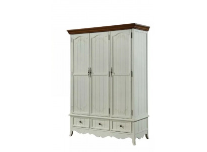 Classic wardrobe wooden cabinet country house bedroom cabinets wood furniture