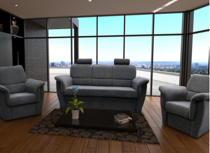 3+1+1 seater sofa set with bed function, storage box, upholstered suite, sofa couch new
