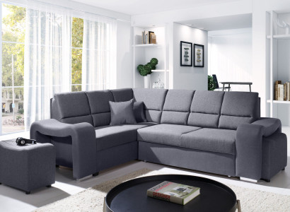 Sofa Sleeper Sofa Designer Sofa with Bed Function + Storage Compartment Corner Sofa Couch NEW!