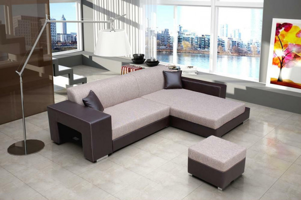 Sofa Sleeper Sofa Designer Sofa with Bed Function + Storage Compartment Corner Sofa Couch NEW