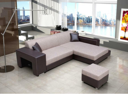 Sofa Sleeper Sofa Designer Sofa with Bed Function + Storage Compartment Corner Sofa Couch NEW