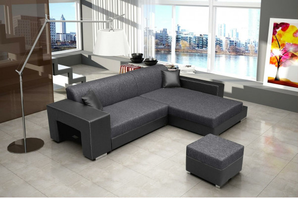 Sofa Sleeper Sofa Designer Sofa with Bed Function + Storage Compartment Corner Sofa Couch NEW