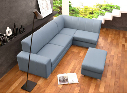 Sofa Bed Sofa Designer Sofa with Bed Function + Storage Compartment Corner Sofa Couch NEW