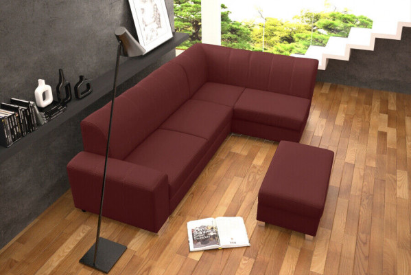 Sofa Bed Sofa Designer Sofa with Bed Function + Storage Compartment Corner Sofa Couch NEW