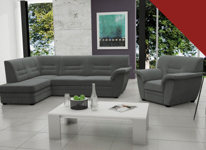 Sofa Sleeper Sofa Designer Sofa with Bed Function + Bed Box Corner Sofa Couch NEW