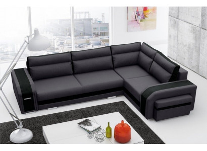 Sofa Sleeper Designer Sofa with Bed Function + Bed Box Corner Sofa Couch (New)