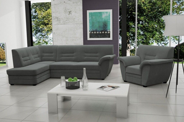 Sectional corner sofa with storage, upholstered sofa, couch, corner couch, L-shaped sofa.