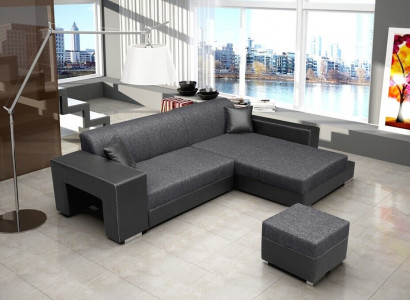 Sleeper Sofa Corner Sofa Couch Bed Function Upholstered Corner Set Sleeping Function New