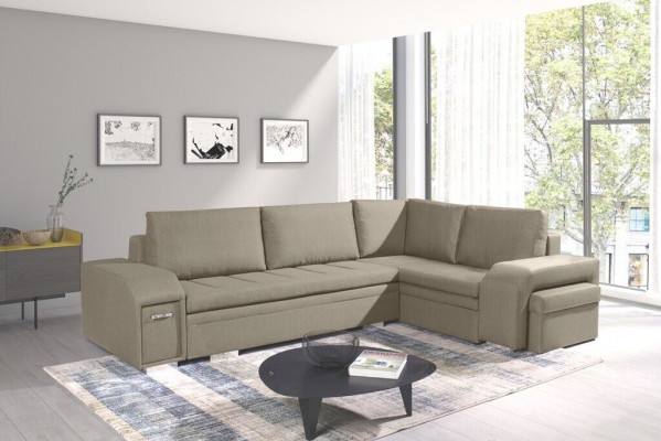 Upholstered sofa lounge sofa couch seating group living room with cushions sofa L-shape sleeping