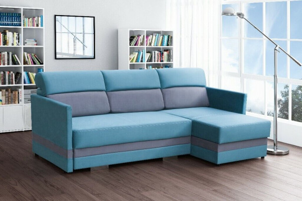 Sofa Sleeper Sofa Designer Sofa with Bed Function + Storage Compartment Corner Sofa Couch NEW