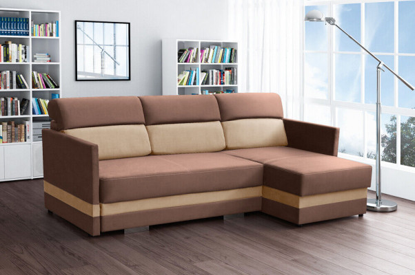 Sofa Sleeper Sofa Designer Sofa with Bed Function + Storage Compartment Corner Sofa Couch NEW