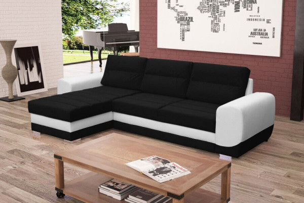 Sofa Sleeper Sofa Designer Sofa with Bed Function + Bed Box Corner Sofa Couch NEW