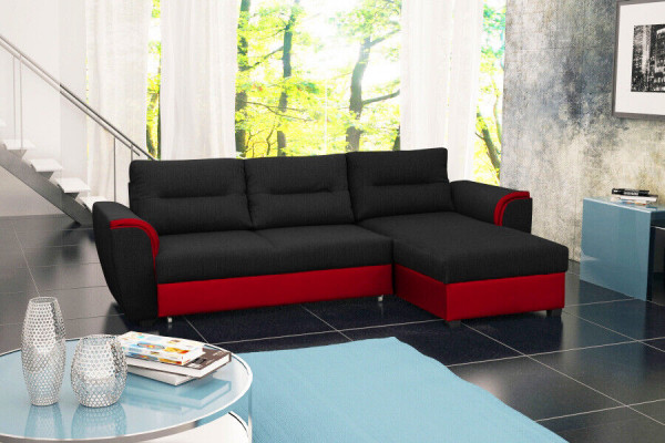 Sofa Sleeper Designer Sofa with Bed Function + Bed Box Corner Sofa Couch NEW