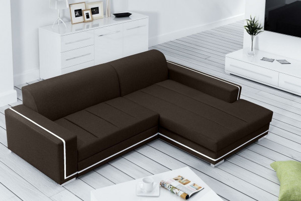 Sofa Sleeper Sofa Designer Sofa with Bed Function + Storage Compartment Corner Sofa Couch NEW