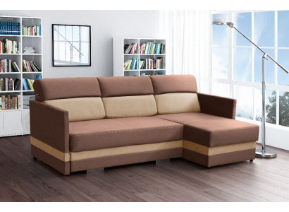 Corner sofa with sleep function, bed function, storage box, bed sofa, living landscape