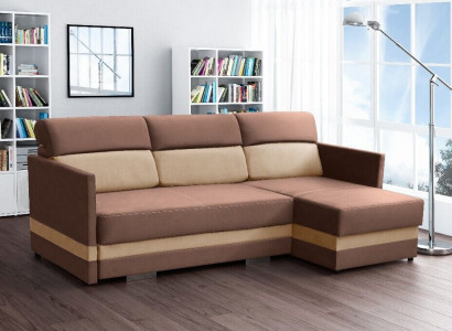 Corner sofa with sleep function, bed function, storage box, bed sofa, living landscape