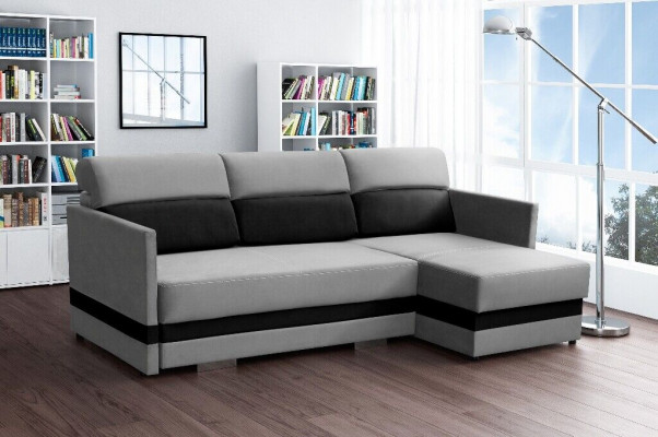 Corner sofa with sleep function, bed function, storage box, bed sofa, living landscape