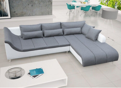 Sleeper sofa corner sofa couch bed function upholstered corner sleeping function new set