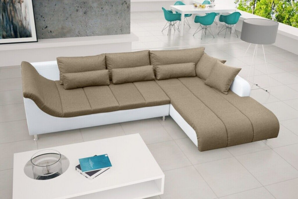 Sleeper sofa corner sofa couch bed function upholstered corner sleeping function new set