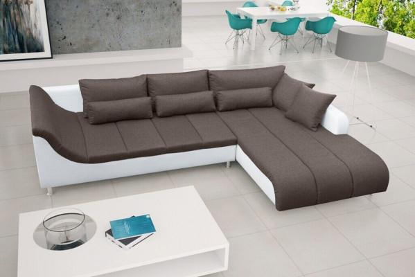 Sleeper sofa corner sofa couch bed function upholstered corner sleeping function new set