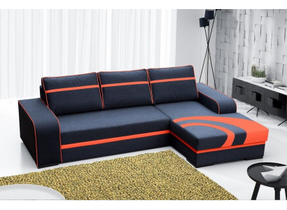 Sofa bed corner sofa with bed function and upholstery - Modern suite with sleeping function NEW