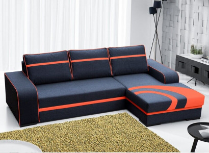Sofa bed corner sofa with bed function and upholstery - Modern suite with sleeping function NEW