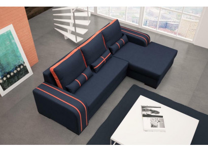 Sofa bed corner sofa sofas couch with bed function and upholstery - Modern set with sleep function