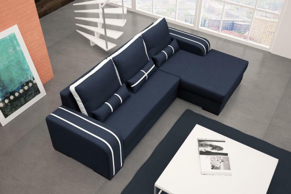 Sofa bed corner sofa sofas couch with bed function and upholstery - Modern set with sleep function