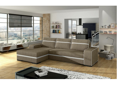 Sofa sleeper sofa with bed function and storage box - sectional sofa couch, NEW in the range