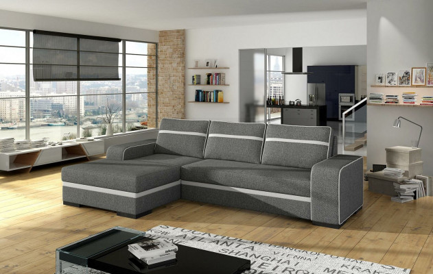 Sofa sleeper sofa with bed function and storage box - sectional sofa couch, NEW in the range