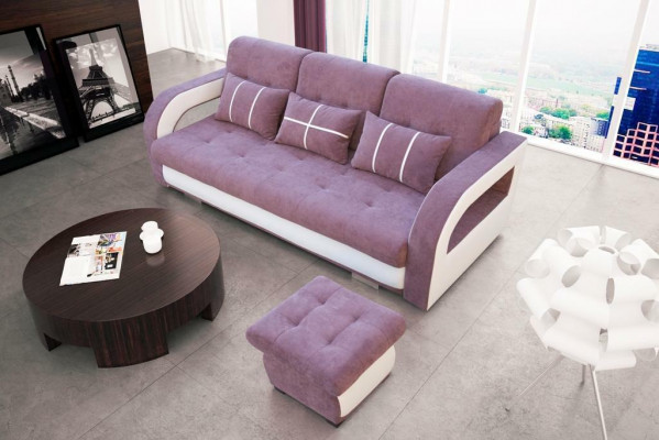 Sofa Couch Upholstery Sofas Couches Sleeper Sofa Bed Function 3-Seater + Ottoman New