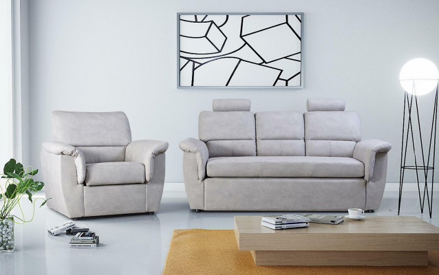 3-seater sofa couch upholstery set with bed function, sleeper sofa couch with storage, new