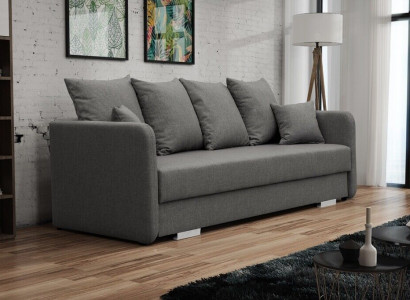 Sofa bed fabric 3-seater sofa couch textile upholstery new set with sleeping function