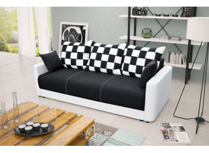 3-seater sofa bed with sleeping function and storage box - Comfortable folding sofa