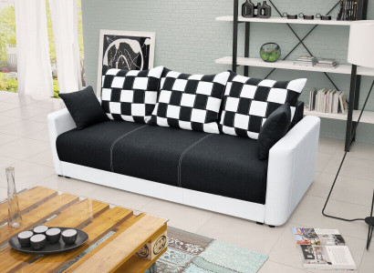 3-seater sofa bed with sleeping function and storage box - Comfortable folding sofa