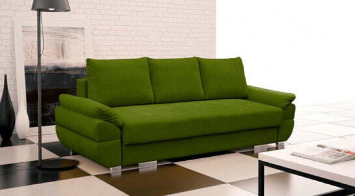 3-seater sofa bed with folding couch and sleeping function including bed box