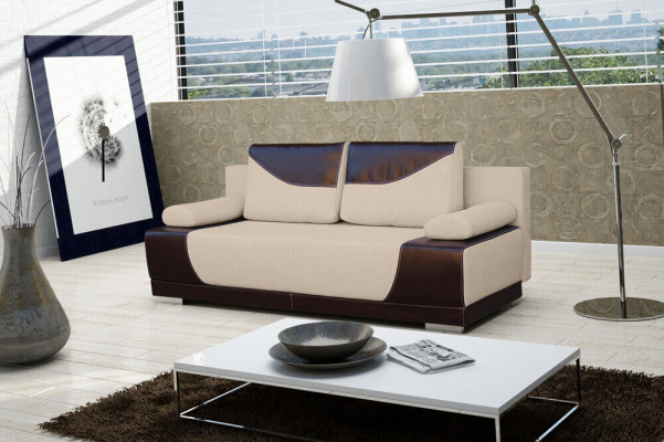 Sleeper Sofa Foldable Couch 3-Seater with Sleeping Function + Bed Box Couch Designer Sofa