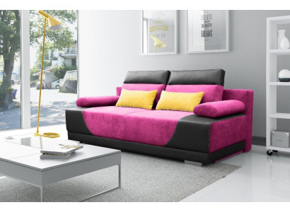 Sofa bed fabric new set with bed function 3 seat sofa couch textile upholstery