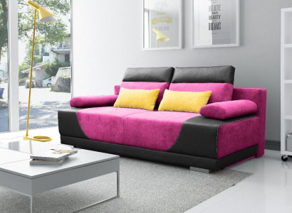 Sofa bed fabric new set with bed function 3 seat sofa couch textile upholstery