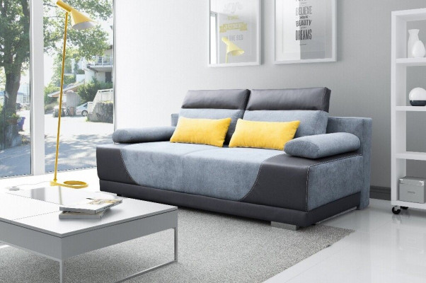 Sofa bed fabric new set with bed function 3 seat sofa couch textile upholstery