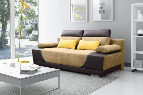 Sofa bed fabric new set with bed function 3 seat sofa couch textile upholstery