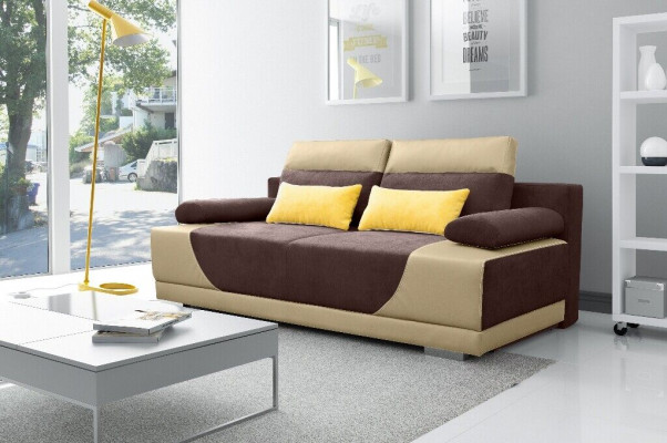 Sofa bed fabric new set with bed function 3 seat sofa couch textile upholstery