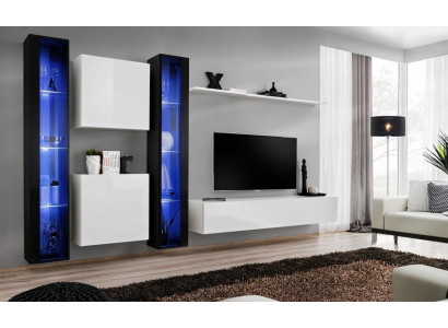 Group Wall Unit Modern Wall Shelf Designer Wall Cabinet Luxury Wood Furniture